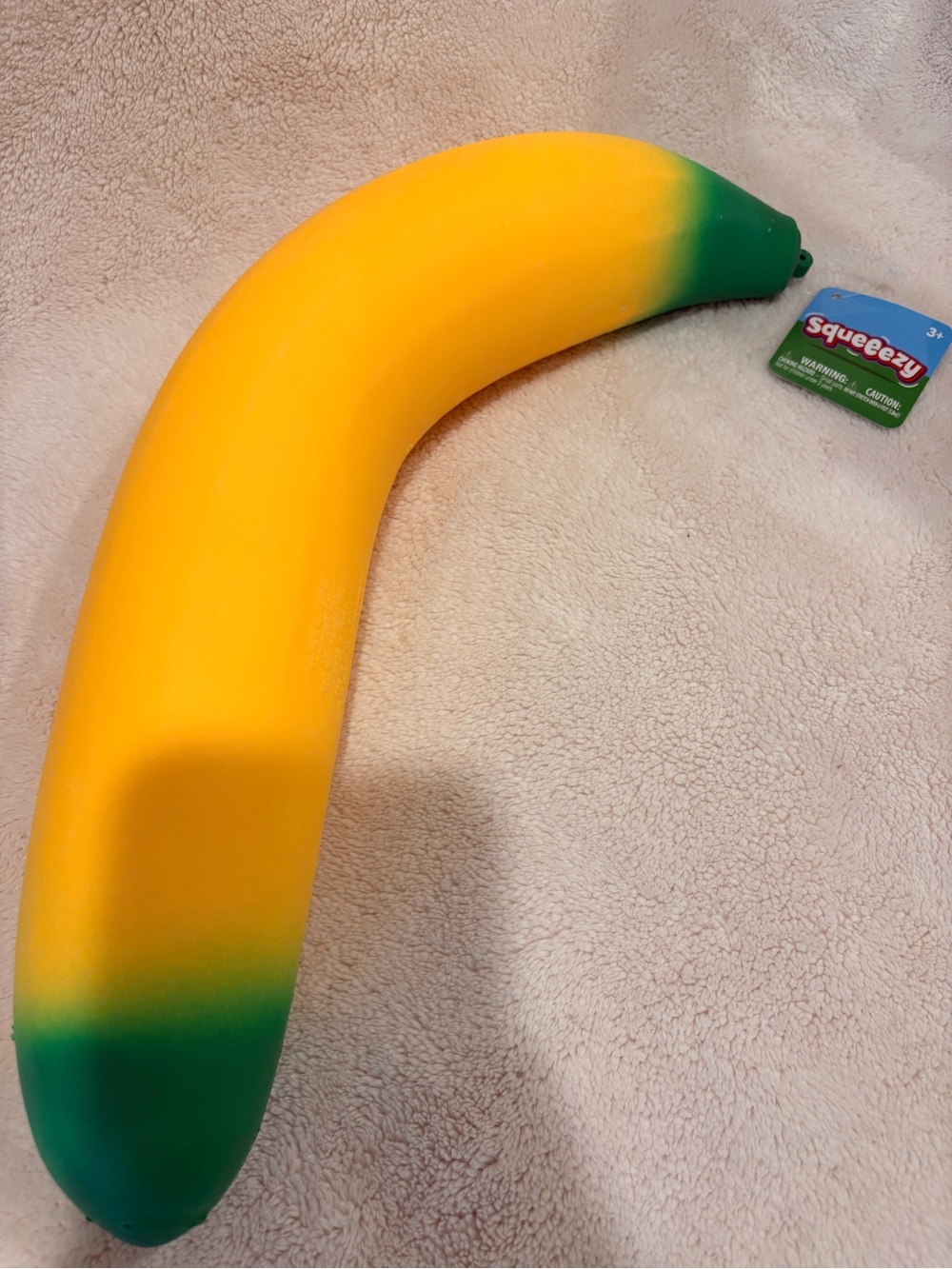 Squeezy Giant Banana Squishy - Yellow